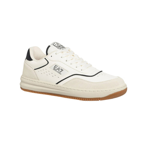 EA7 Emporio Armani Sneakers Sneakers Uomo Plain Lace - Up Bianco panna - Francavilla Moda